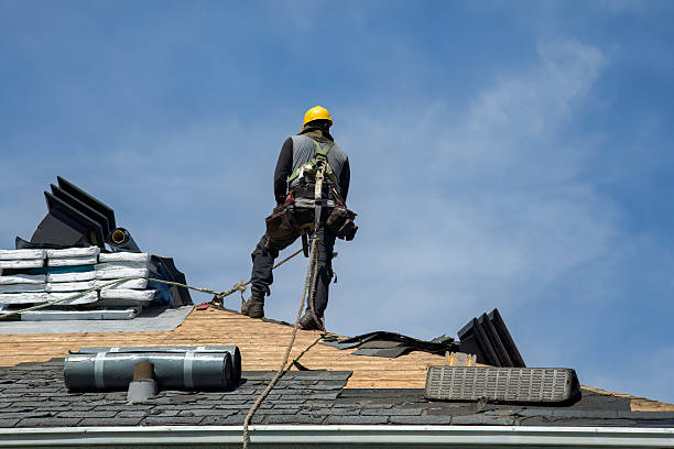 Professional Storm Damage Roof Repair technician working in Pingree, ID